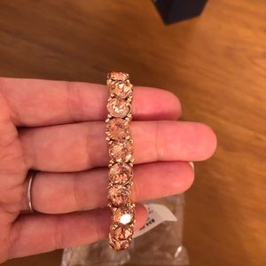 Gold and blush bracelet